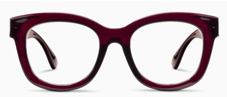 Center Stage (Blue Light) Dark Cherry Glasses - Eden Lifestyle