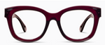 Center Stage (Blue Light) Dark Cherry Glasses - Eden Lifestyle