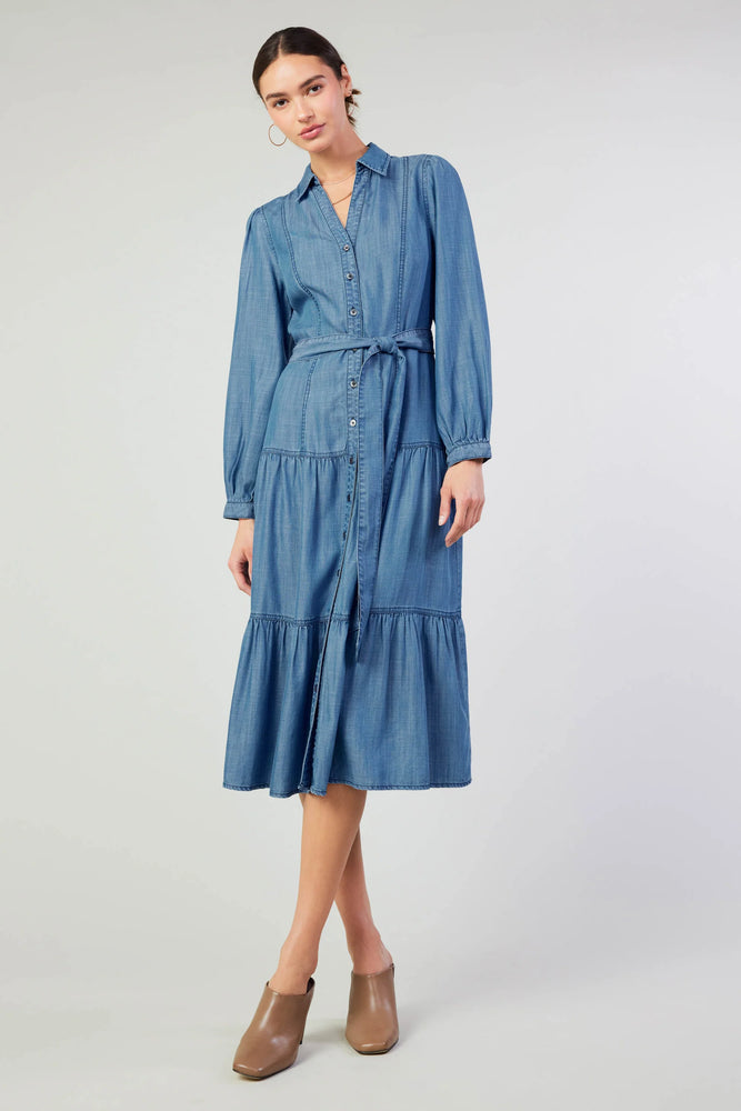 Chambray Collared Dress - Eden Lifestyle