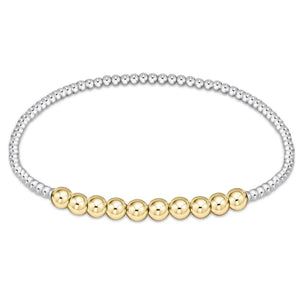 Classic Beaded Bliss 2mm Bead Bracelet - 4mm - Mixed Metal - Eden Lifestyle