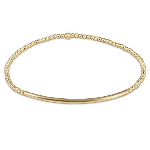 Enewton Classic Gold 2mm Bead Bracelet - Bliss Bar Gold - Eden Lifestyle