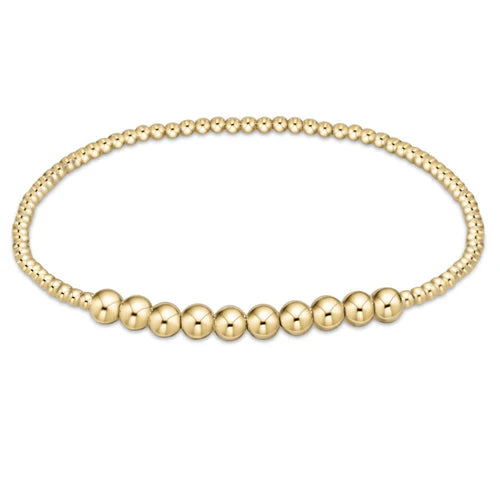 Enewton Classic Gold Beaded Bliss 2mm Bead Bracelet - 4mm Gold - Eden Lifestyle