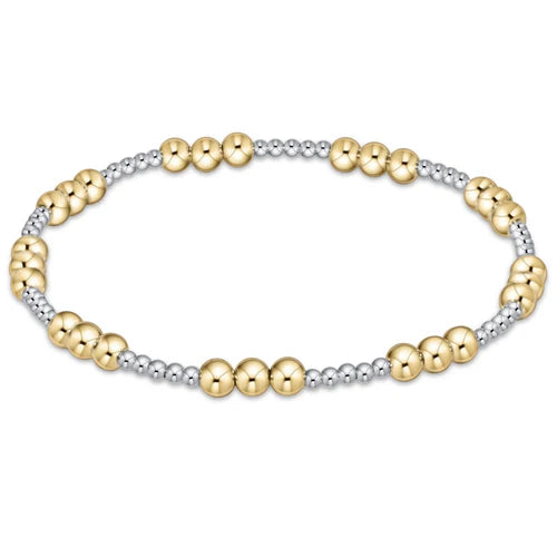 Enewton Classic Joy Pattern 4mm Bead Bracelet - Mixed Metal - Eden Lifestyle