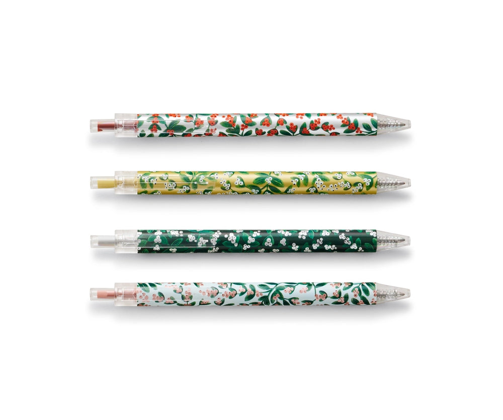Mistletoe Metallic Gel Pen Set of 4 - Eden Lifestyle