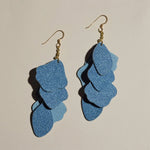 Denim Florence Earrings - Eden Lifestyle