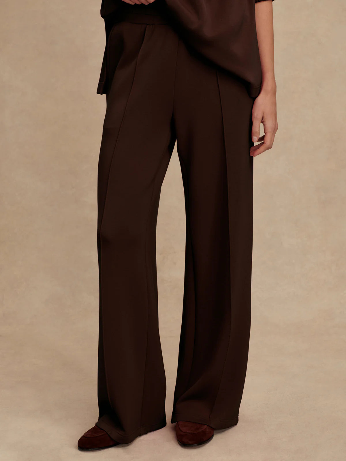 The Wide Leg Pant 28" Coffee Bean - Eden Lifestyle