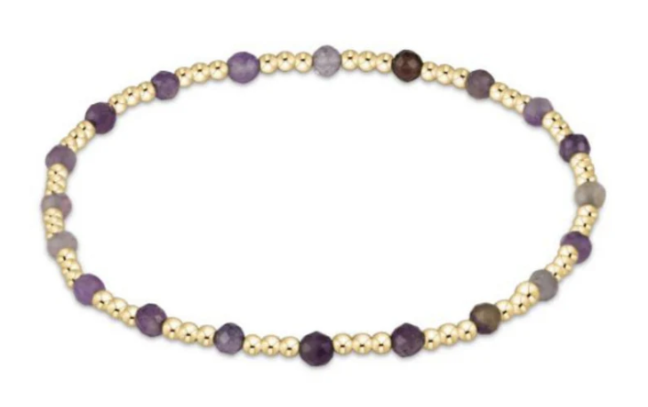 Enewton Egirl Gemstone Gold Sincerity Pattern 3mm Bead Bracelet - Eden Lifestyle