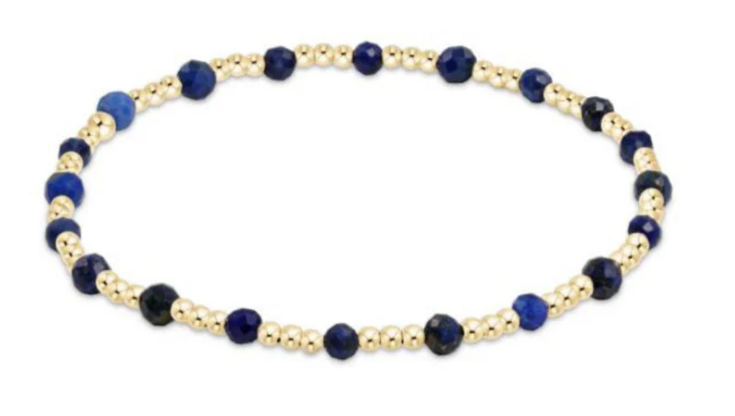 Enewton Egirl Gemstone Gold Sincerity Pattern 3mm Bead Bracelet - Eden Lifestyle