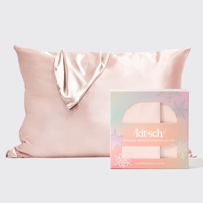 Holiday Standard Pillowcase 2pc - Blush - Eden Lifestyle