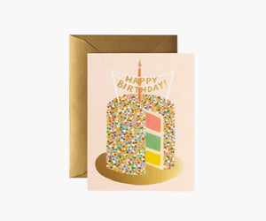 Layer Cake Birthday Greeting Card - Eden Lifestyle