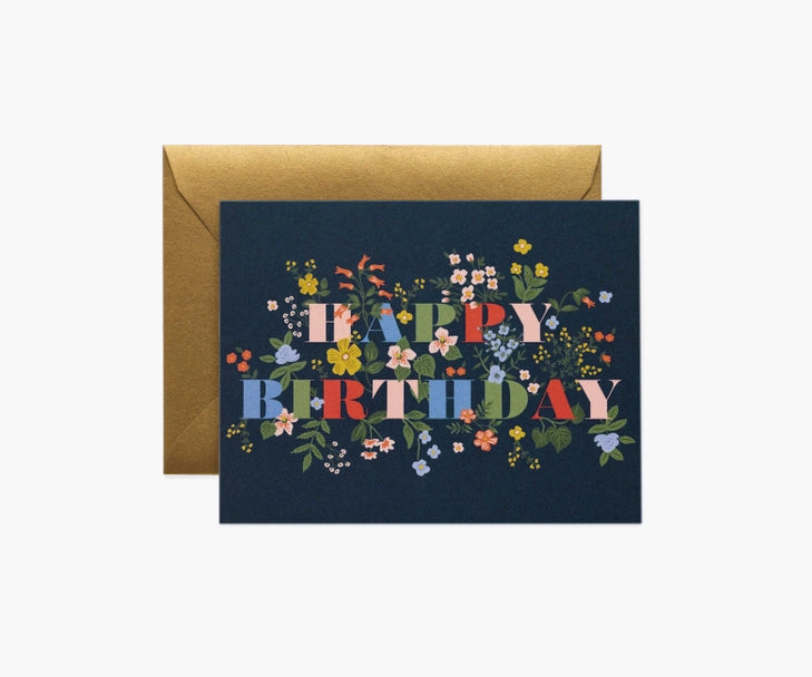 Mayfair Birthday Greeting Card - Eden Lifestyle