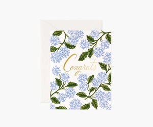 Hydrangea Congrats Greeting Card - Eden Lifestyle