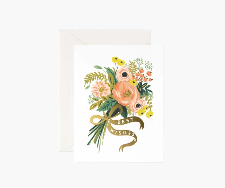 Best Wishes Bouquet Greeting Card - Eden Lifestyle