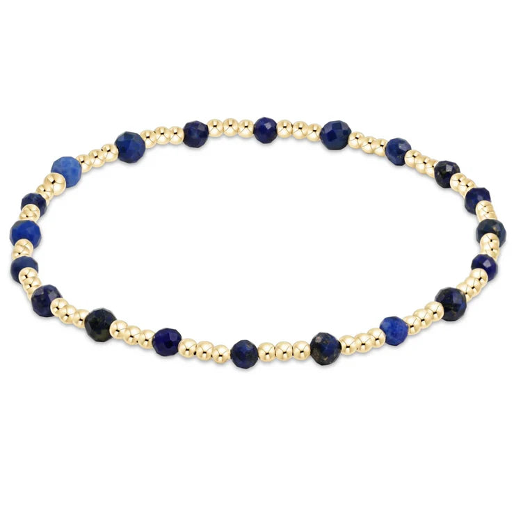 Enewton Gold Gemstone Sincerity Pattern 3mm Bead Bracelet