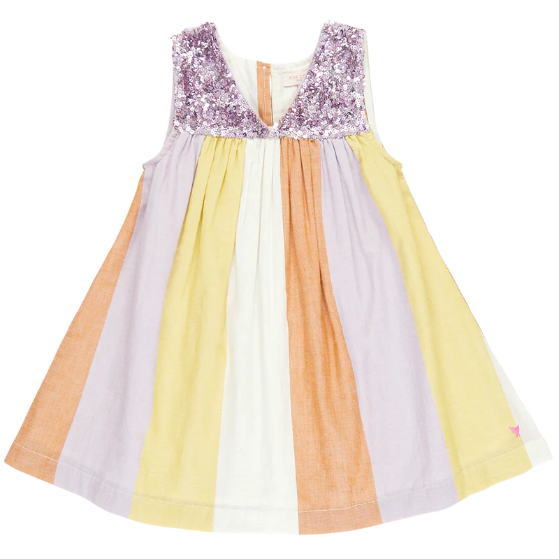 Girls Courtney Dress - Desert Stripe - Eden Lifestyle