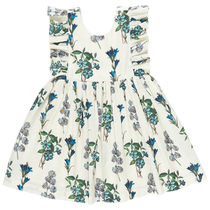 Girls Marceline Dress - Blue Botanical - Eden Lifestyle