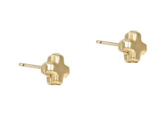Enewton Signature Cross Small Gold Stud - Gold - Eden Lifestyle