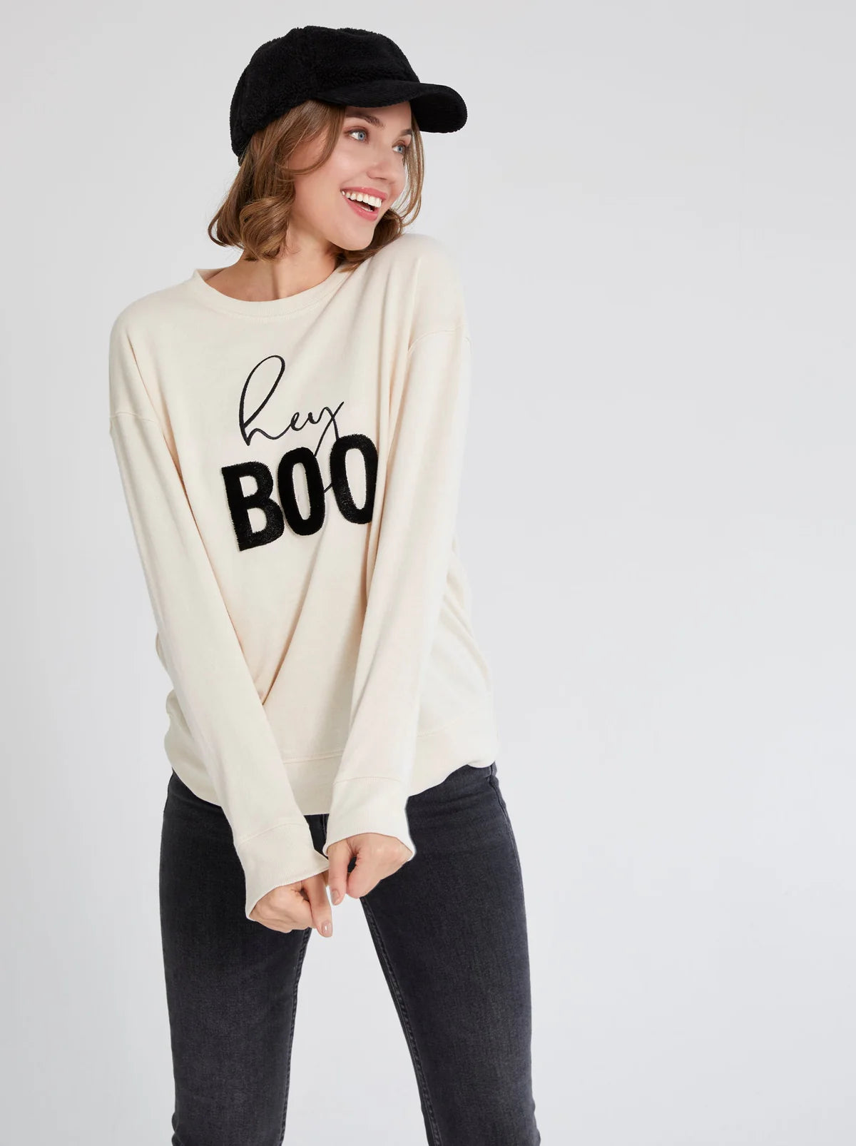 Hey Boo Sweatshirt - Eden Lifestyle