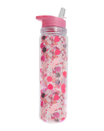 Pink Party Confetti Water Bottle with Straw - Eden Lifestyle