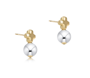 Enewton Signature Cross Small Mixed Metal Stud - Classic Sterling - Eden Lifestyle