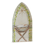 Jesus in a Manger Block Sign - Eden Lifestyle