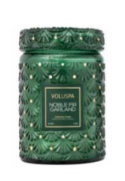 Voluspa - Noble Fir Garland - Large Jar Candle - Eden Lifestyle