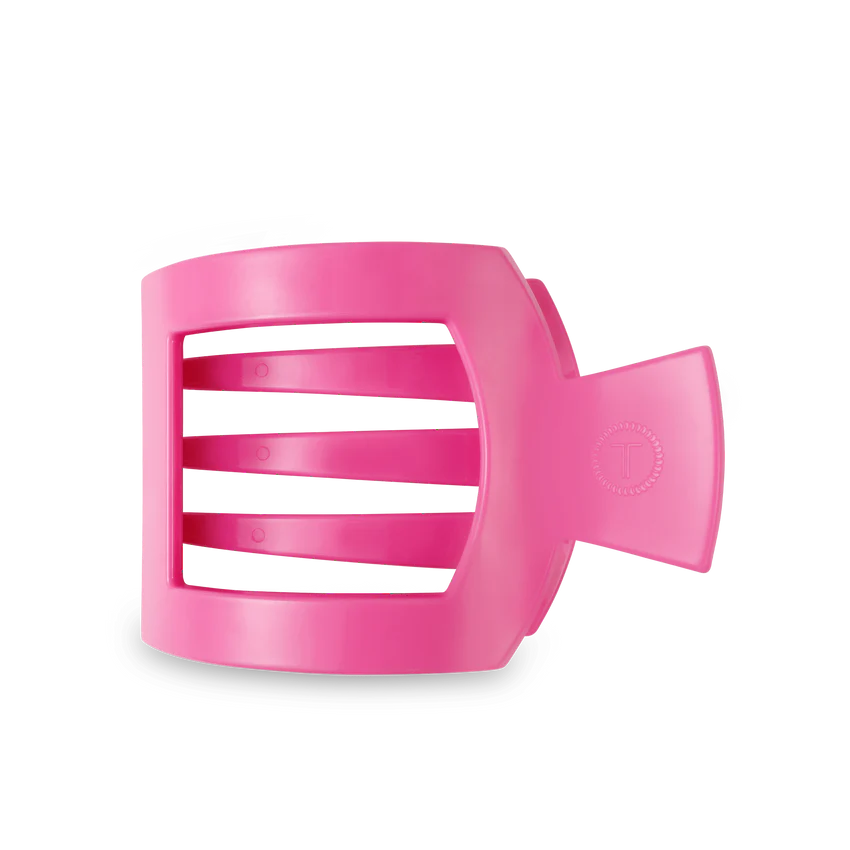 Paradise Pink Small Flat Square Hair Clip - Eden Lifestyle