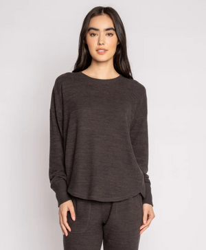 Peachy Cool Slate Long Sleeve Top - Eden Lifestyle