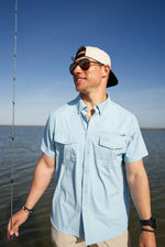 Performance Fishing Shirt - Dusty Blue - Eden Lifestyle