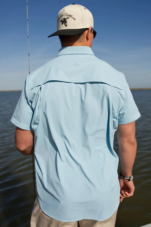Performance Fishing Shirt - Dusty Blue - Eden Lifestyle