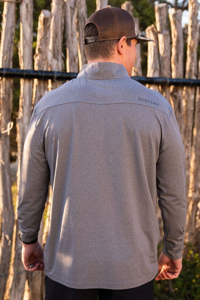 Performance Quarter Zip - Dark Heather Grey - Eden Lifestyle