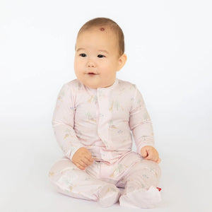 Magnetic Me by Magnificent Baby Pink Serene Safari Modal Magnetic Parent Favorite Footie - Eden Lifestyle