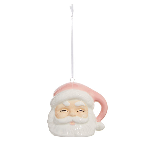 Pink Santa Ornament - Eden Lifestyle