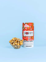 Poppy Hand-Crafted Popcorn - Christmas Confetti 8” Cylinder Popcorn