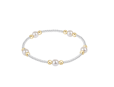 Enewton Purpose Pearl 6mm Bead Bracelet - Mixed Metal - Eden Lifestyle