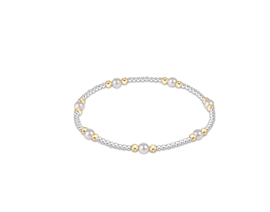 Enewton Purpose Pearl 4mm Bead Bracelet - Mixed Metal - Eden Lifestyle
