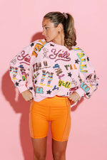 Pink Y'all All Over Sweatshirt - Eden Lifestyle