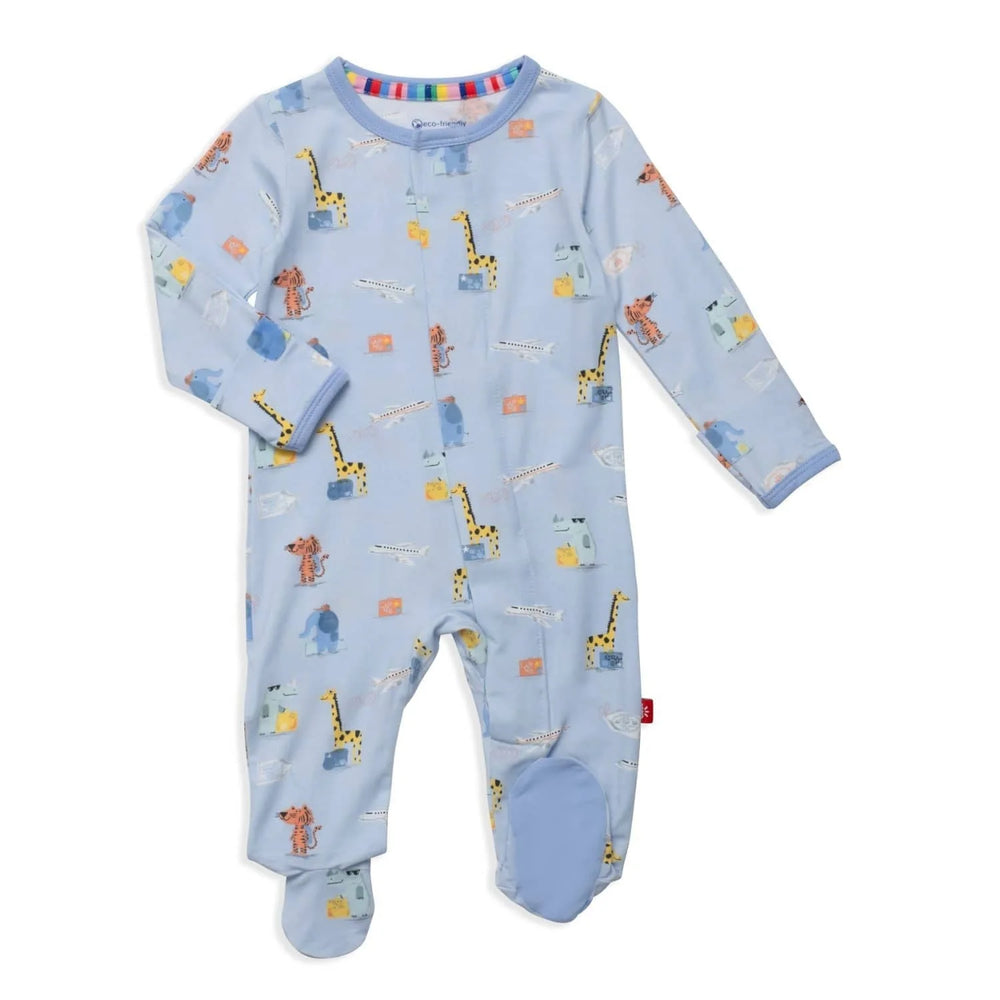 Magnetic Me by Magnificent Baby Ready Jet Go Modal Magnetic Parent Favorite Footie - Eden Lifestyle