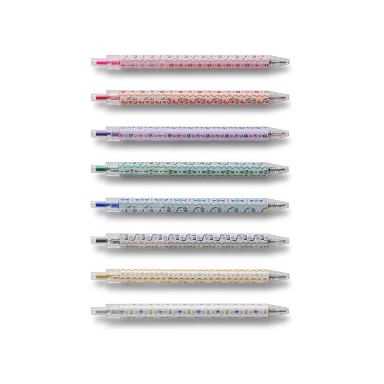 Delphine Gel Pen Set of 8 - Eden Lifestyle