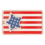 American Flag Serving Tray Set - Eden Lifestyle