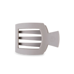 Silver Flames Medium Flat Square Hair Clip - Eden Lifestyle