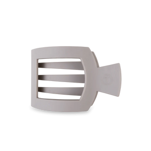 Silver Flames Medium Flat Square Hair Clip - Eden Lifestyle