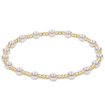 Enewton Classic Sincerity Pattern 4mm Bead Bracelet -Pearl - Eden Lifestyle