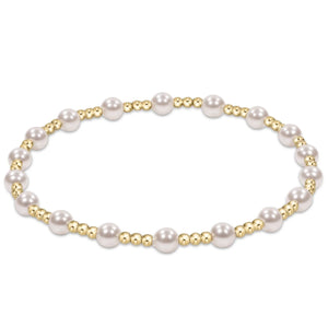 Enewton Classic Sincerity Pattern 4mm Bead Bracelet -Pearl - Eden Lifestyle