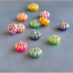 Rainbow Pumpkin T-light, Set of 6, Assorted Colors - Eden Lifestyle