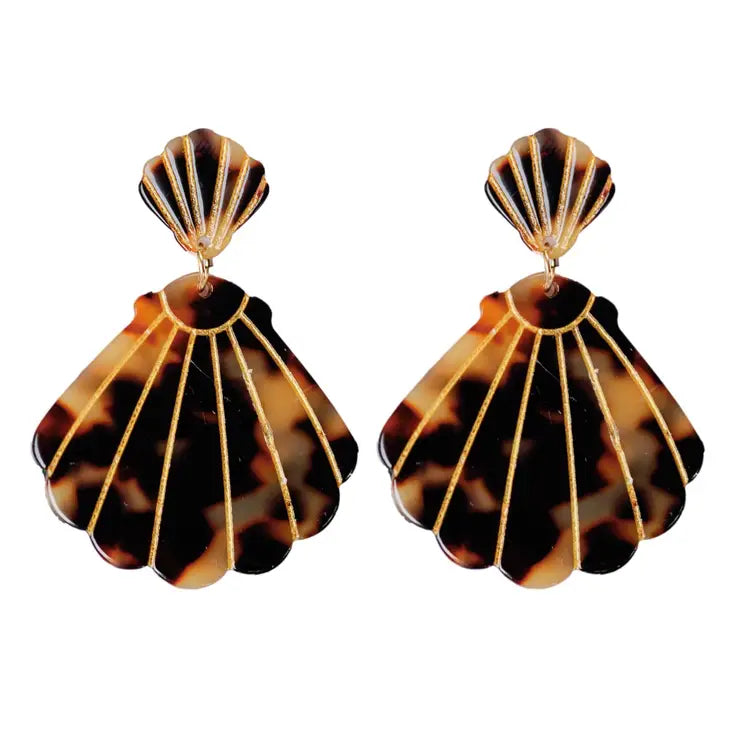 Tortoise Shell Earrings - Eden Lifestyle