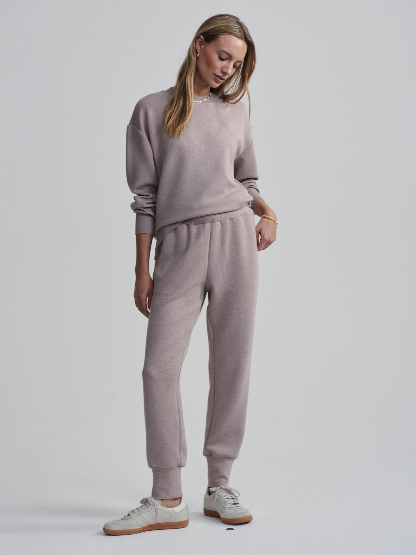 Varley The Slim Cuff Pant 25 Taupe Marl - Eden Lifestyle