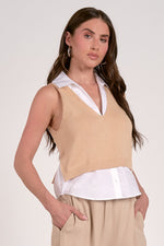 Tan Sweater Vest