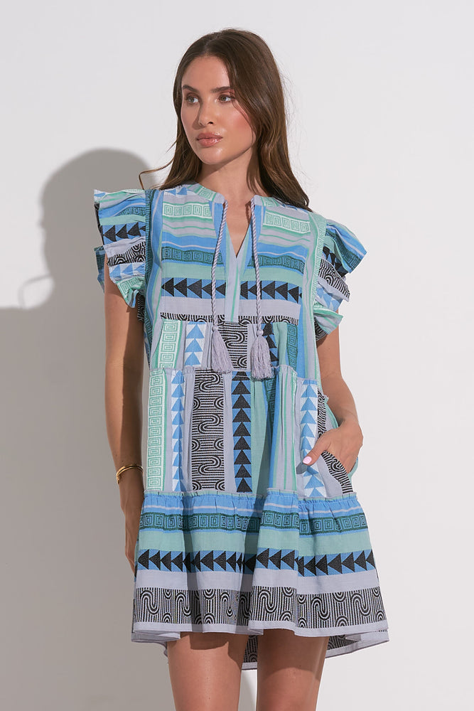 Aztec Blues Dress