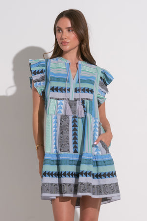 Aztec Blues Dress